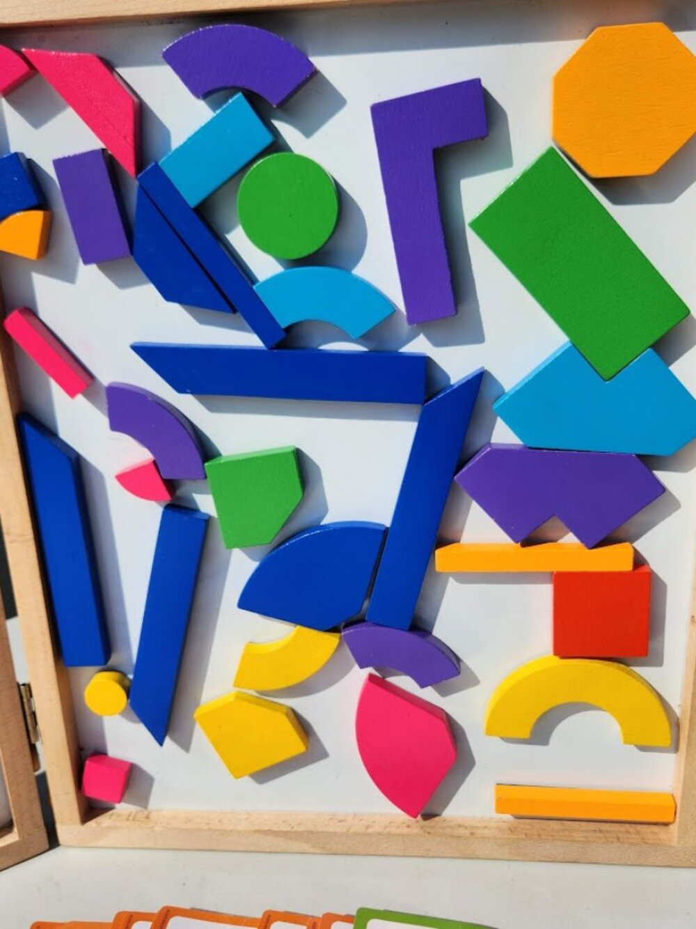 Mindware Imagination Magnets Shapes Imaginets Wood Geoform Wooden Magnetic Block